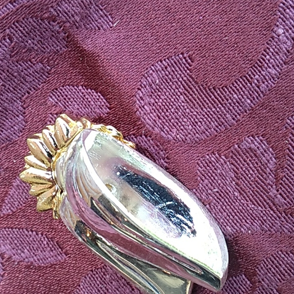 🌻 SUNFLOWER KNIFE RESTS Tournesol  Set of 6 GOLD TONE BEAUTIES 🌻 - Picture 4 of 14